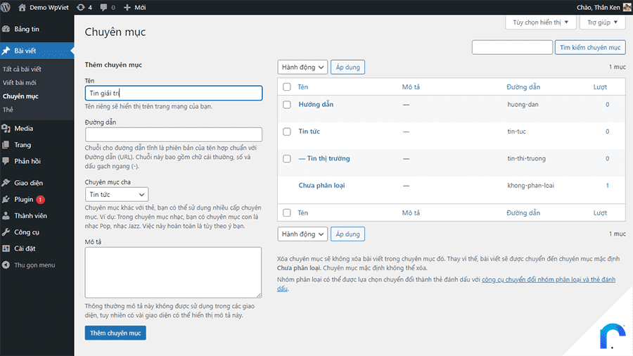 Tạo bài viết trong WordPress