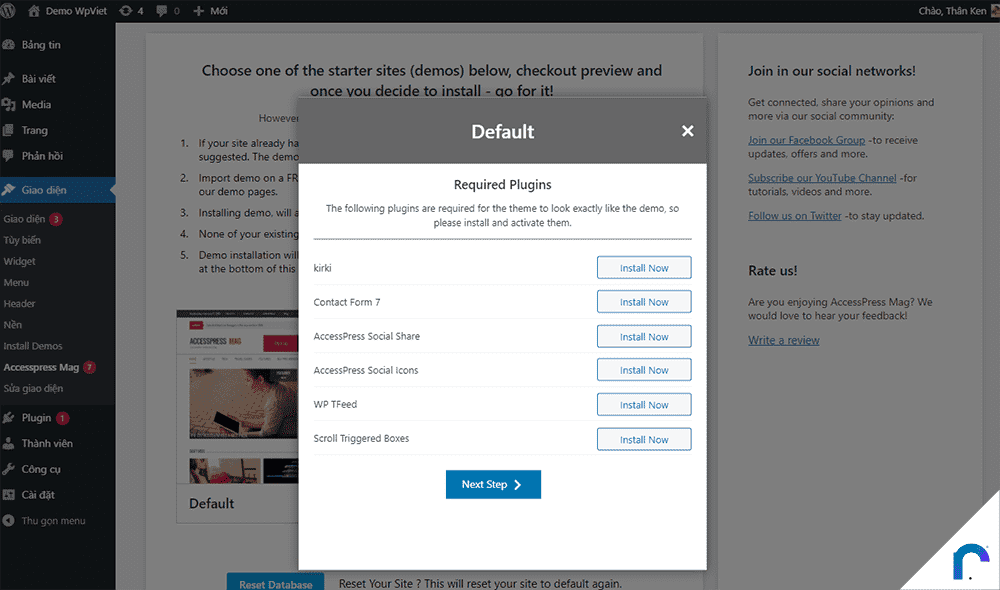 Hướng dẫn cài đặt giao diện WordPress
