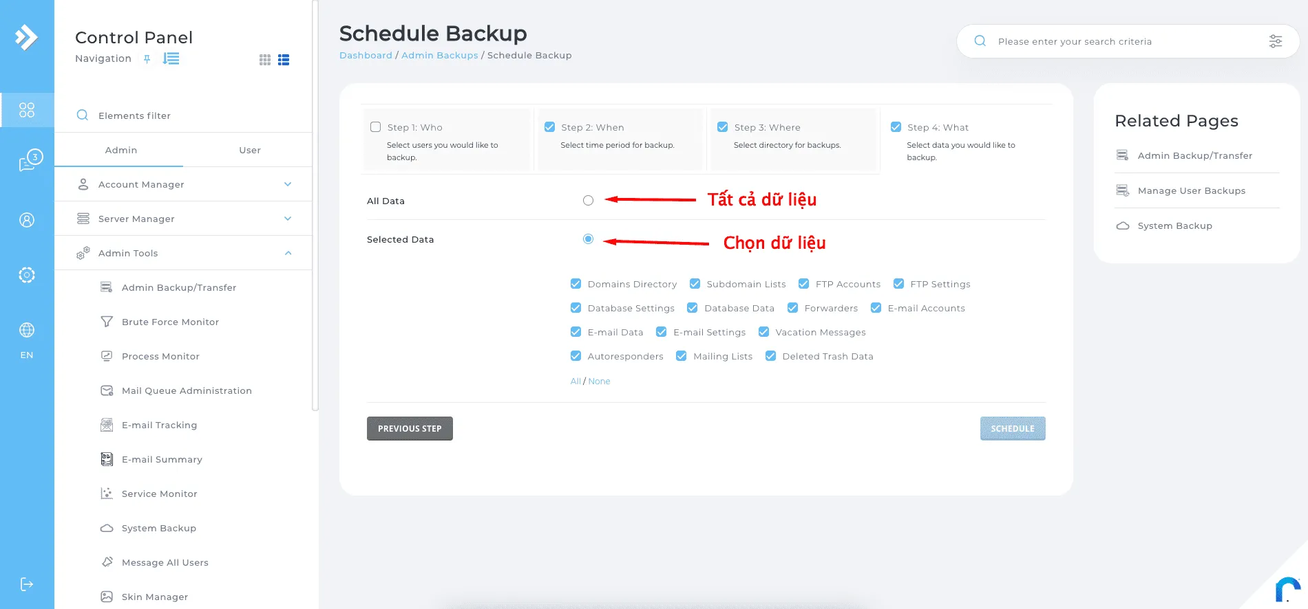 Finish-directadmin-backup